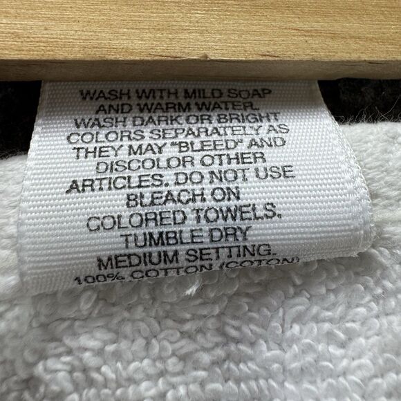 Embroidered Kitchen Towel -cotton- Embossed Holstein Cow White Made In USA - Picture 6 of 7